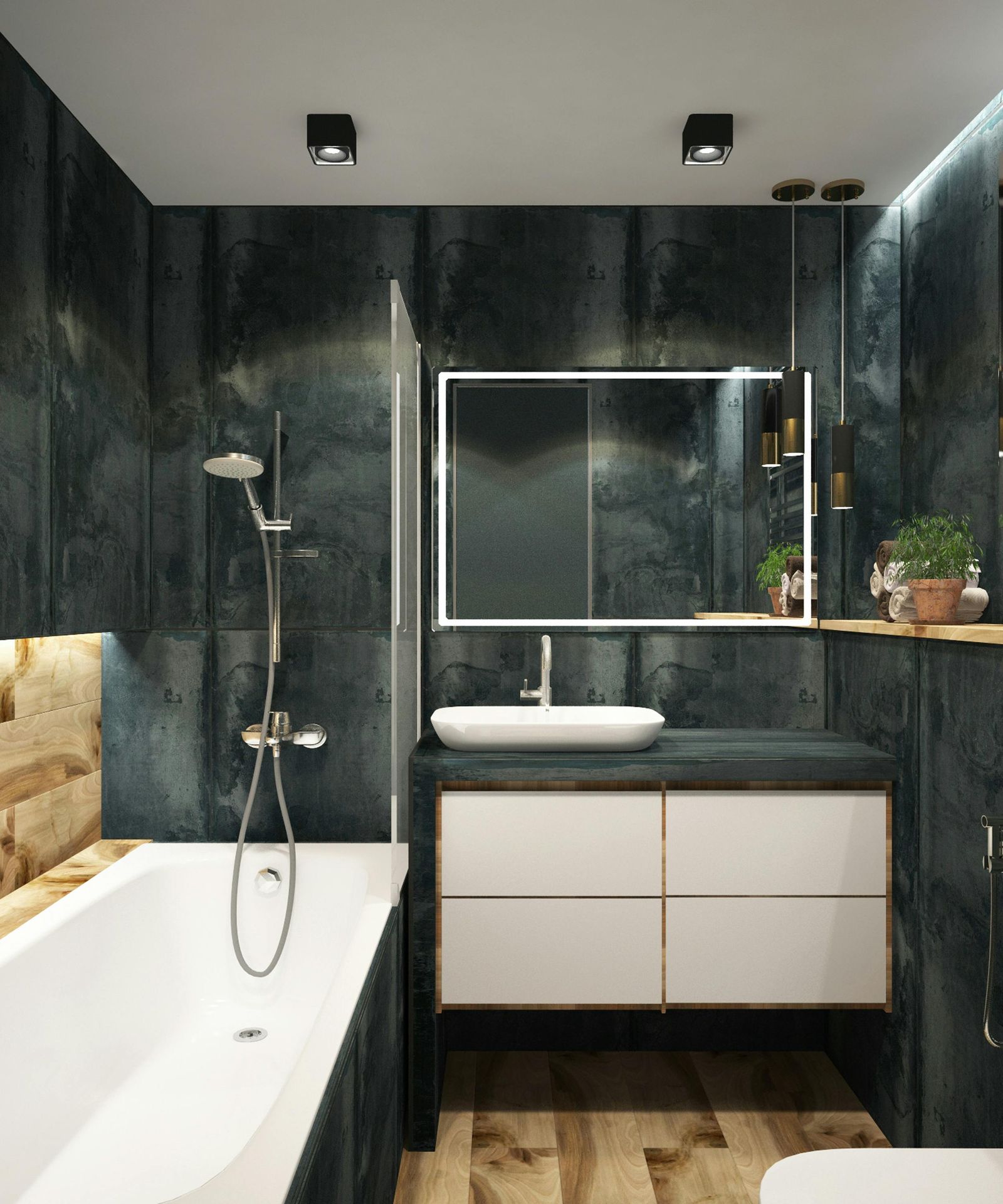 Modernes Badezimmer als Symbol für Traumbad-Projekte